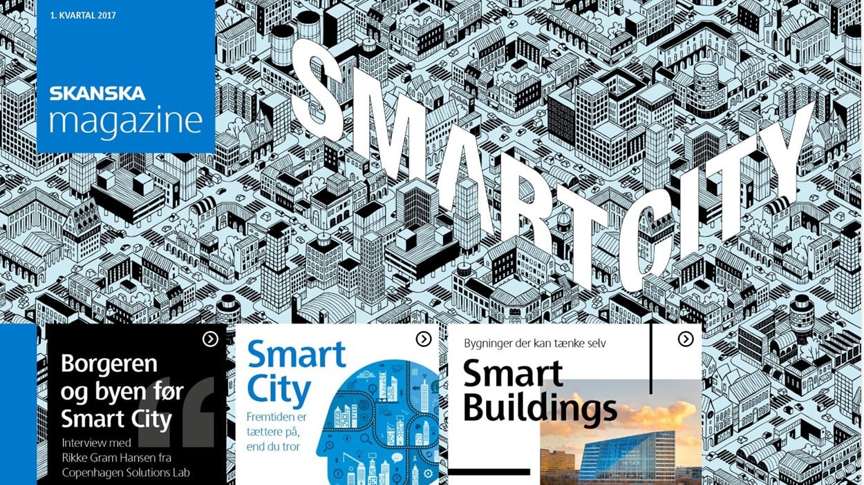 Forside på Skanska Magazine Smart City