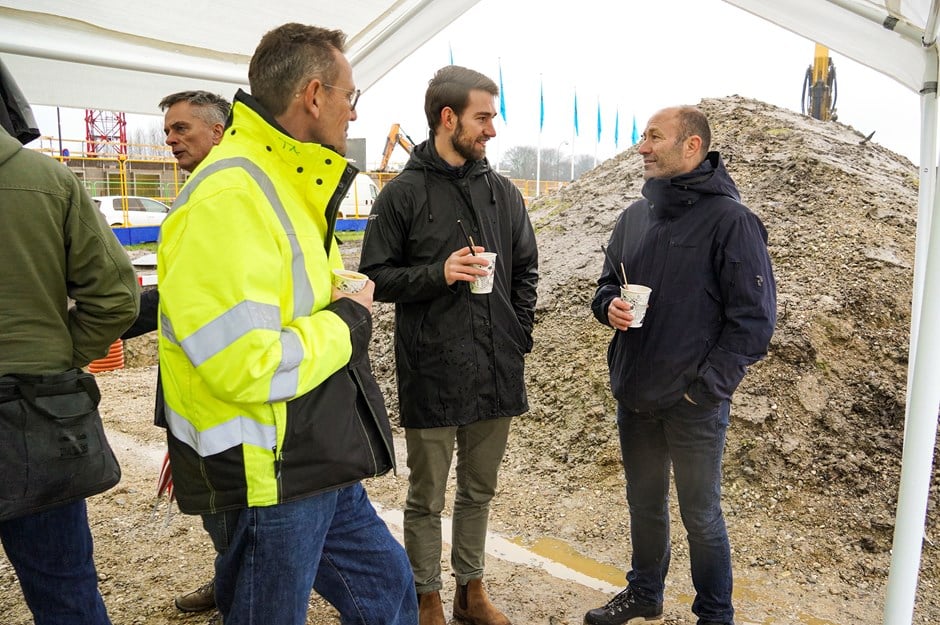 Skanska-Hørkær Have-første spadestik-kaffe og hygge