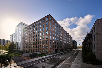 Boligprojektet set fra C.F Møllers allé
