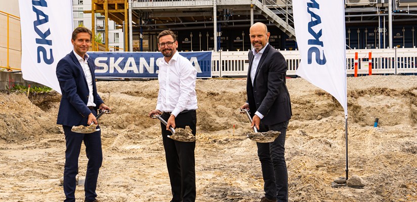 Første spadestik med KPC Københavns Kommune Skanska